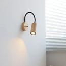 Helnys Wooden Bedside LED Wall Lamp Japan Style Home Decor Fixture