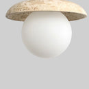 Helnys White Glass LED Pendant Lamp for Bedroom & Living Room