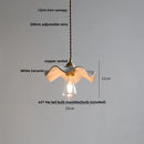 Helnys White Ceramic LED Pendant Light - Nordic Modern Design, Adjustable Hanging Lamp