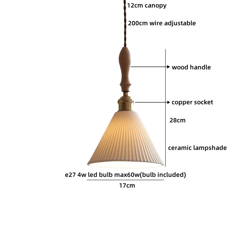 Helnys Clear Glass LED Pendant Light - Minimalist Circular Coffee Loft Hanging Lamp
