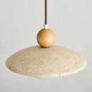 Helnys LED Pendant Lamp Coffee Study Hallway G9 White Glass Wire Adjustable Yellow Travertine