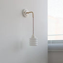 Helnys Ceramic Glass LED Wall Light Mirror for Bathroom and Bedroom