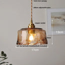 Helnys Clear Glass Flower LED Pendant Light - Modern Adjustable Hanging Lamp