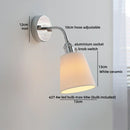 Helnys Square Glass LED Wall Light with Socket Switch - Interior Lighting for Home