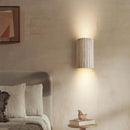 Helnys Wabi Sabi LED Wall Sconce Yellow Travertine Stone Bedside Lamp