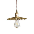 Helnys Nordic Copper LED Pendant Light with Knob Switch - Modern Hanging Lamp