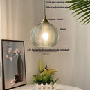 Helnys Nordic Glass LED Pendant Lamp Blue E27 Modern Hanging Light