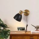 Helnys Black Iron LED Wall Sconce for Modern Home Decor