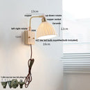 Helnys White Ceramic LED Wall Sconce Rotatable Modern Pull Chain Vanity Light
