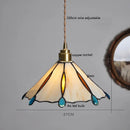 Helnys Glass Copper LED Pendant Lights for Kitchen Bedroom Living Room Loft