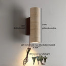 Helnys Wabi Sabi LED Wall Sconce Yellow Travertine Stone Bedside Lamp