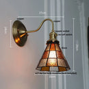 Helnys Green Glass LED Wall Lamp Sconce Vintage Loft Stair Light Fixtures Wandlamp