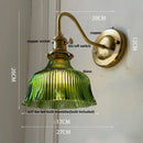 Helnys Amber Flower Glass Wall Sconce LED Light Fixture for Living Room and Bathroom