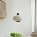 Helnys Ceramic Wood LED Pendant Lamp - Nordic Modern Hanging Light Fixtures