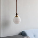 Helnys Glass & Wood LED Pendant Light - Modern Nordic Kitchen Cafe Bar Lamp
