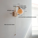 Helnys Rotatable LED Wall Light with Pull Chain Switch - Nordic Modern Design