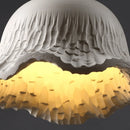 Helnys Modern LED Pendant Lamp Cement Wood Hanging Light