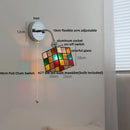 Helnys LED Wall Sconce with Pull Chain Switch and Flexible Arm