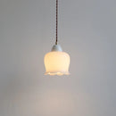 Helnys Ceramic Glass LED Pendant Lights for Bar Bedroom Living Dining Room