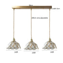 Helnys Nordic Copper Glass Hanging Pendant Light for Modern Living Spaces