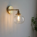 Helnys Glass Ball Wall Sconce Modern Nordic Lighting for Bedroom and Bathroom