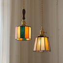Helnys Vintage LED Pendant Lamp with Copper Socket & Glass Lampshade