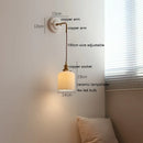 Helnys Ceramic LED Wall Sconce with Adjustable Copper Arm - Nordic Modern Style