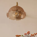 Helnys Amber Flower Glass Wall Sconce LED Light Fixture for Living Room and Bathroom