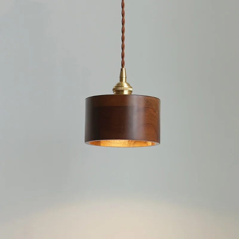 Helnys Nordic LED Pendant Lamp Copper Socket Interior Hanging Light