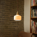 Helnys Ceramic Shade LED Chandelier Pendant Light for Kitchen Decor