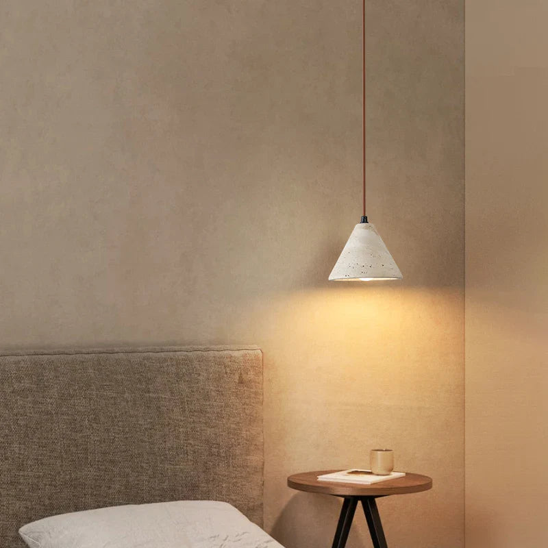 Helnys Wood Canopy LED Pendant Light Fixture Nordic Modern Hang Lamp