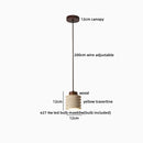 Helnys Wood Handle LED Pendant Lamp Modern Hanging Light for Home Décor