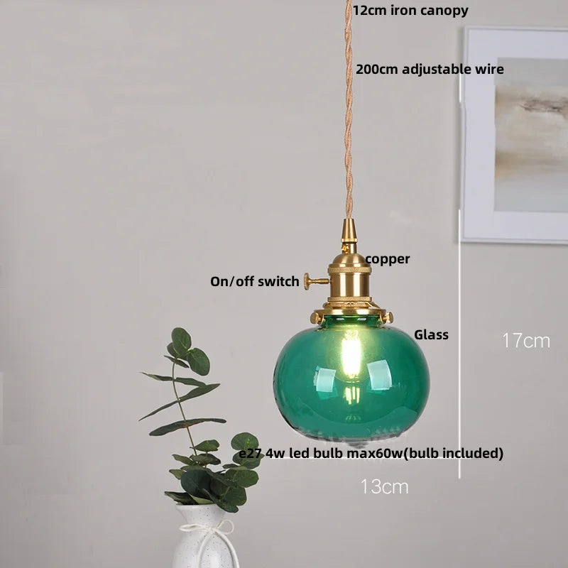 Helnys Nordic Flower Glass LED Pendant Lights for Dining Living Kitchen Room