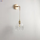 Helnys Clear Glass LED Wall Lamp Modern Crystal Home Decor Applique Murale