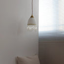 Helnys Vintage Tassel Pendant Light with LED and White Glass