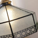 Helnys Gray Glass LED Pendant Light with Iron Canopy, Knob Switch