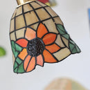 Helnys Tiffany Glass Pendant Light for Home Decor and Hotel Hallways