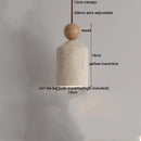 Helnys Wood Stone LED Pendant Light Scandinavian Hanging Lamp Fixture