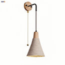 Helnys Nordic LED Wall Light Living Dining Room Cement Lampshade Sconce