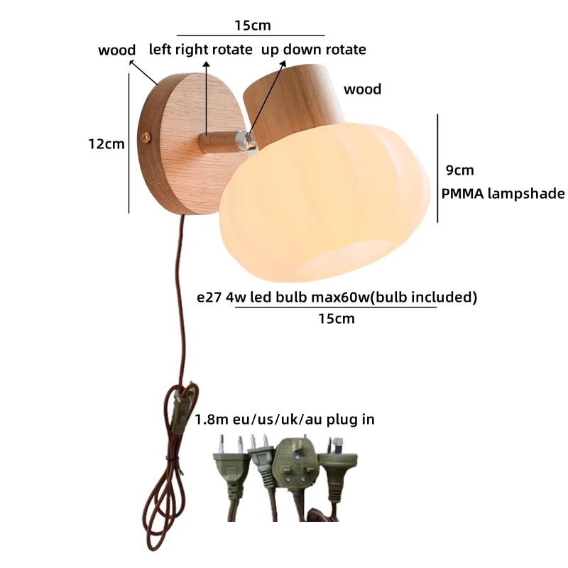 Helnys Ceramic LED Wall Sconce Lamps | Japanese Style Indoor Art Wall Lights