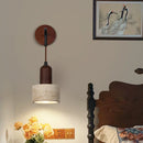 Helnys Nordic LED Wall Lights Wood Yellow Travertine Sconce Stair Light Fixtures