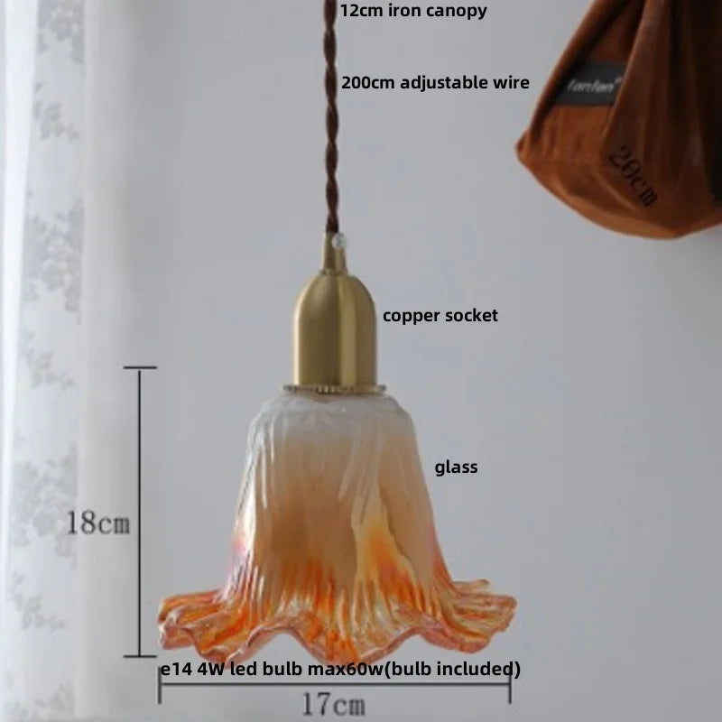 Helnys White Glass LED Pendant Lamp Modern Copper Socket Hanging Lights
