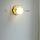 Helnys Glass Ball LED Wall Light Pull Chain Bedroom Cafe Bathroom Mirror Stair Lamp