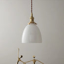 Modern Nordic Glass Pendant Light Fixture - Helnys Copper Socket LED Hanging Lamp