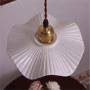 Helnys White Ceramic LED Pendant Light - Nordic Modern Design, Adjustable Hanging Lamp