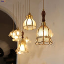 Helnys Loft LED Pendant Lights Vintage Glass Hang Lamp