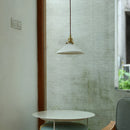 Helnys White Ceramic LED Pendant Light - Minimalist Loft Coffee Shop Illumination