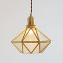 Helnys Copper Glass LED Pendant Lamp Industrial Vintage Hanging Lights