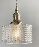 Helnys Big Glass Pendant Lights for Bedroom Dinning Living Room