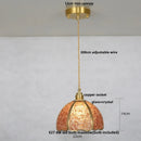 Helnys Luxury Crystal Glass Pendant Light Fixture for Kitchen Dining Bar - Colorful LED Lighting